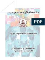 BS Computational Mathematics Program Overview and Course Modules