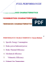 Alcohol Fuel Performances: Performance Characteristics