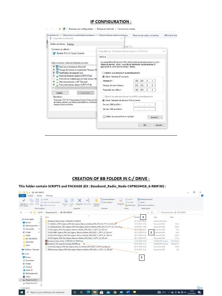IP Configuration and Baseband Setup Guide | PDF
