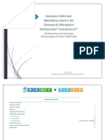 Guía para Adicionar Metadatos Dentro Del Sistema de Metadatos Institucional "Geonetwork"