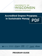 Accredited Degree Programs in Sustainable Management: Program Guide
