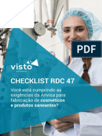 CHECKLIST RDC 47: Cumprindo as exigências da Anvisa para fabricação de cosméticos