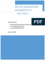 Software Re-Engineering Assignment # 1 Section 2