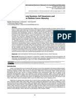 Contribution of Adversity Quotient, Self Awareness and Demographic Factors To Student Career Maturity