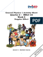 Quarter 2 - MELC 23 Week 5: General Physics 1 Activity Sheet