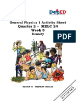 Quarter 2 - MELC 24 Week 5: General Physics 1 Activity Sheet