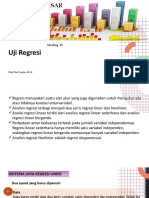 Kuliah 15 Uji Regresi