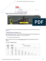 Steam Control Valves Kv Values Calculation