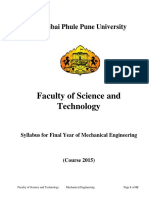 BE Mechanical 2015 Course Pune University
