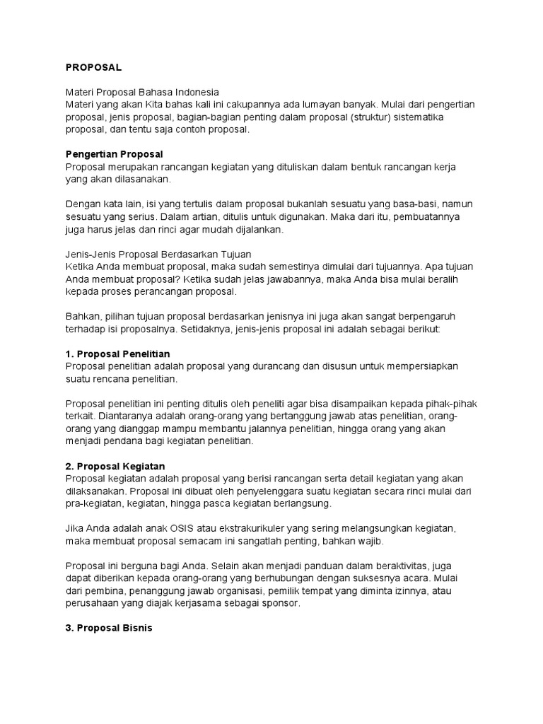 Panduan Lengkap Membuat Proposal | PDF