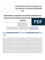 Portalderevistas,+Implementacion de Mantenimiento Preventivo y Predictivo A Los Equipos Del Proceso de Produccion en La Empresa Equiaceros Sa