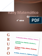 Rally - Matemática 8º ANO