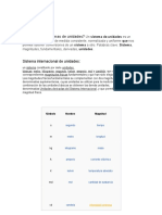 Sistema de Unidades