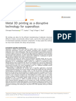 Metal 3D Printing As A Disruptive Technology For Superalloys