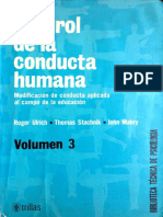 Control de La Conducta Humana - Vol. 3 (Roger Ulrich FT Thomas Stachnik FT John Mabry)