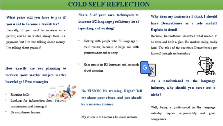 T - Cold Self-Reflection Mindmap | PDF | Communication | Behavior ...
