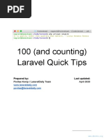 100 Laravel Quick Tips