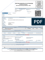 Nota fiscal de serviços de auxiliar de enfermagem