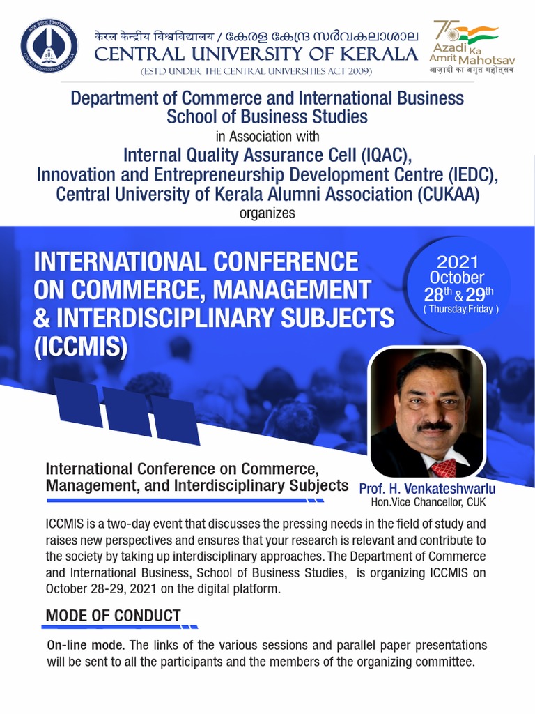 ICCMIS 2021: Commerce & Management Conference | PDF | Academia