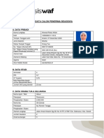 Biodata Calon Penerima Beasiswa - Wanda Rifatul Afifah - Wanda Rifatul Afifah