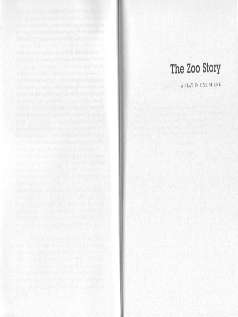 The Zoo Story by Edward Albee PDF