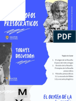 21-22 H Filosofía Tema 1 Presocráticos Presentación