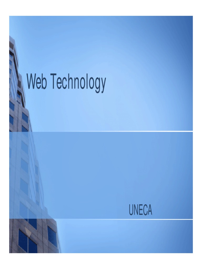 Introduction To Web Technology | PDF | Internet & Web | World Wide Web