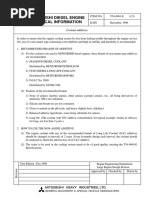 Mitsubishi Diesel Engine Technical Information: Coolant Additives