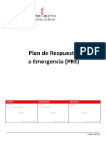 Plan Respuesta Emergencia