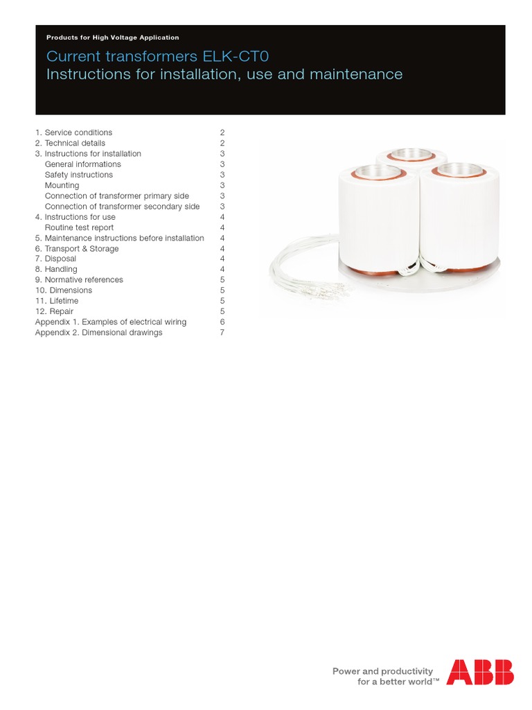 Instructions For Installation, Use and Maintenance: Current ...