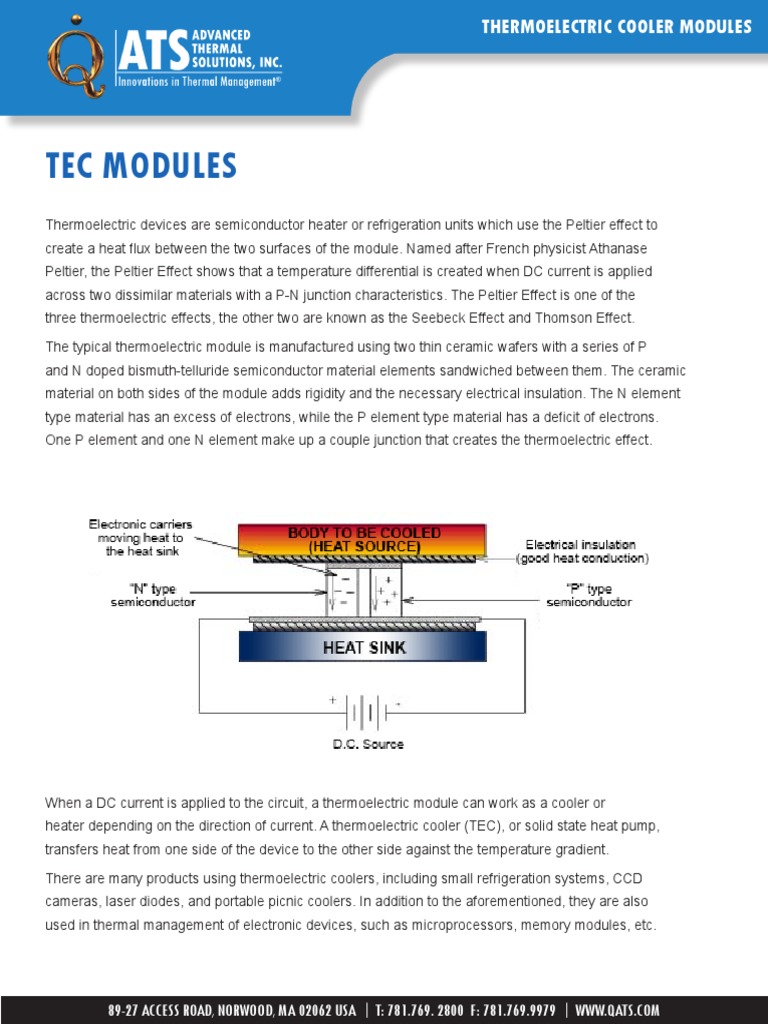 TEC Modules, PDF, Applied And Interdisciplinary Physics