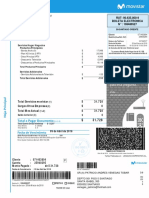 Factura de servicios de telecomunicaciones