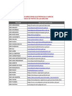 Lista de Direcciones Electronicas o Web B