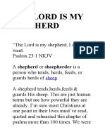 The Lord Is My Shepherd