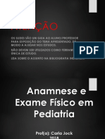 Anamnese e Exame Físico em Pediatria - Roteiros