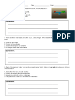 Properties of Matter Test