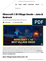 Best Minecraft 1.18 Village Seeds (Top 5) - Bedrock & Java