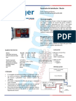 Fonte Auxiliar para Sirenes - Instrução de Instalação