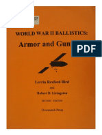 WWII Ballistics, Armor Und Gunnery