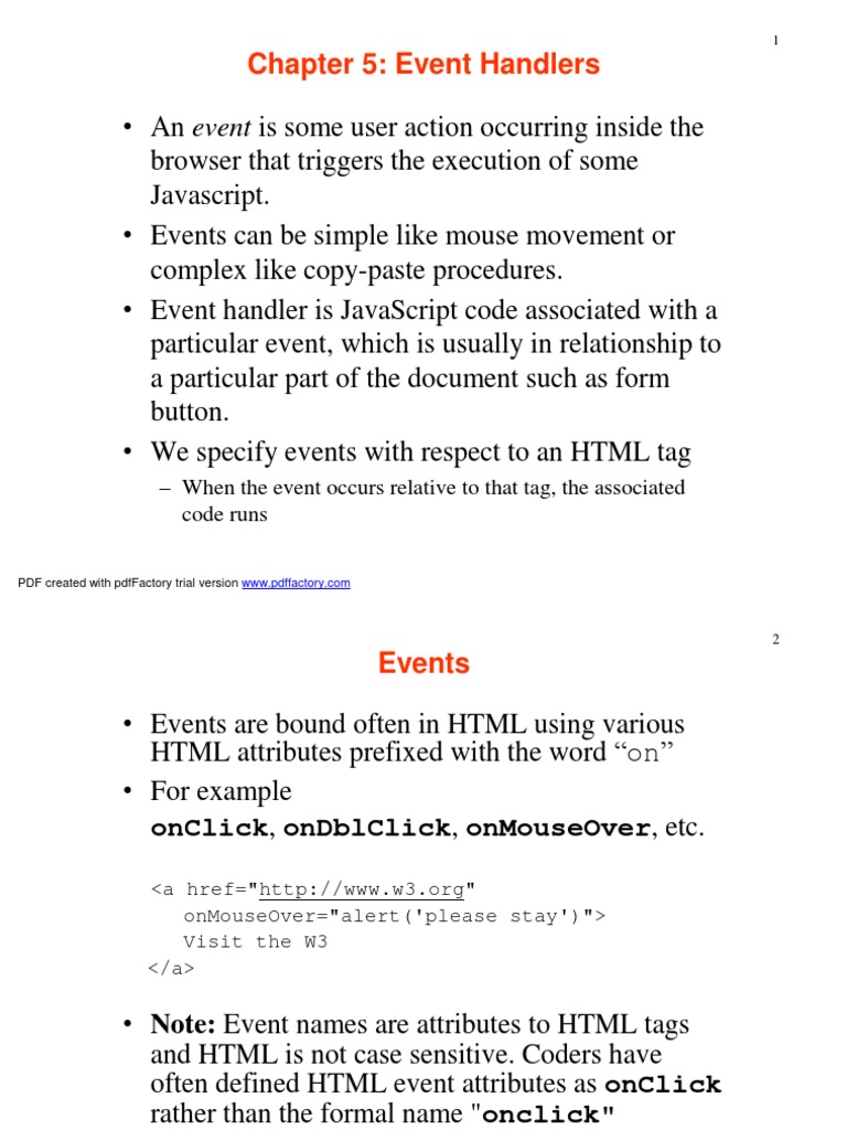 Ch5 Event Handlers Hyperlink Html Element