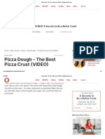 Pizza Dough - The Best Pizza Crust (VIDEO)