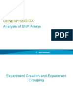 Genespring GX: Analysis of SNP Arrays