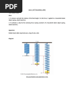 Hooke's Law Practical Experiment Guide | PDF
