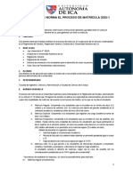 Directiva Proceso Matricula 2022-1