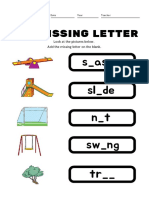 The Missing Letter: S - As - W SL - de N - T SW - NG TR