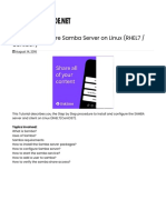 Install & Configure Samba Server On Linux (RHEL7 - CentOS7)