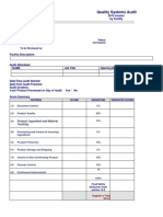 Lista de Documentos Auditoria Sistemas de Calidad Yb