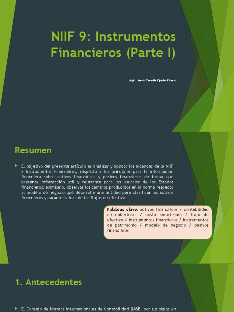 Niif 9 | PDF | normas internacionales de INFORMACION FINANCIERA ...