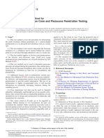 ASTM D5778-12 - Standard Test Method For Electronic Friction Cone and Piezocone Penetration Testing of Soils