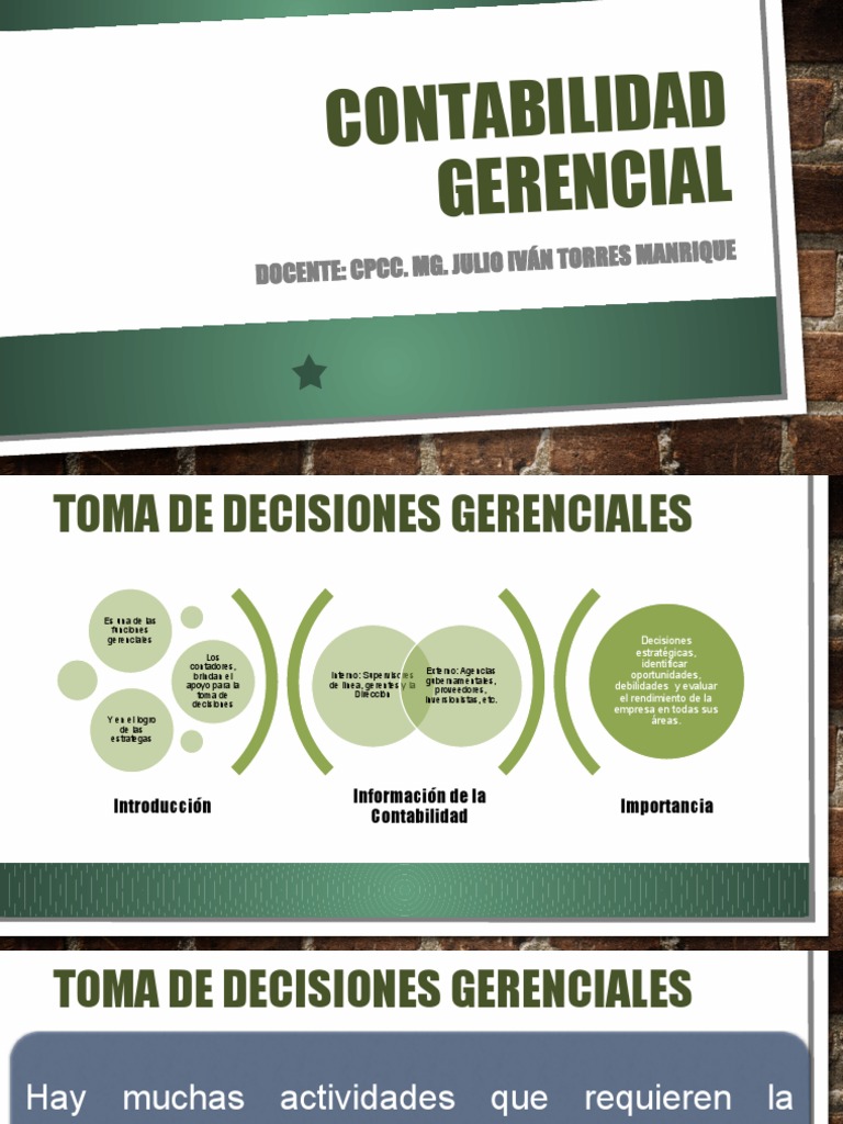 Contabilidad Gerencial y Toma de Decisiones | PDF | Finanzas y dinero ...